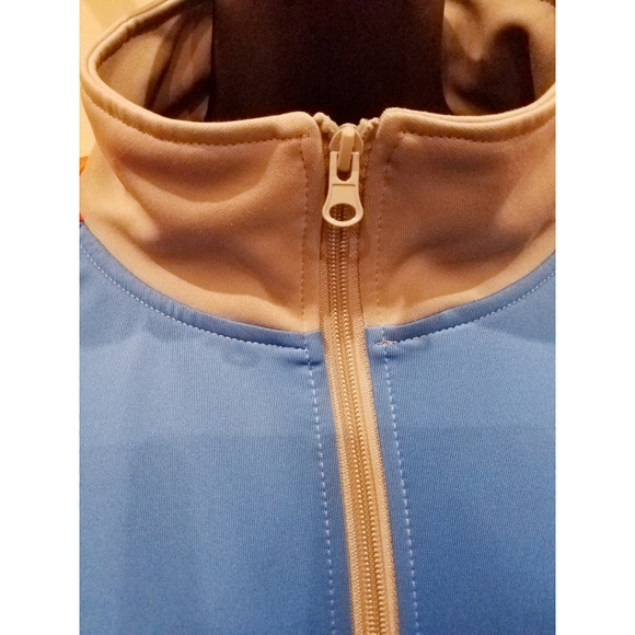 Black Pyramid Gray Blue Orange Speed Track Jacket Sz 2XL - Picture 3 of 14